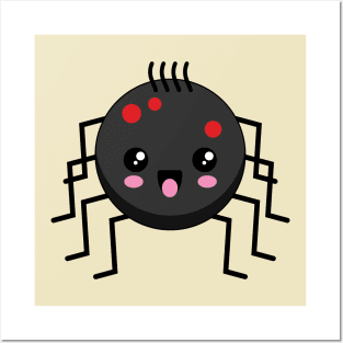 Cute Kawaii Spider Posters and Art